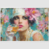 Parels en cocktails  Glam Decoupage Tissuepapier (Voorkant)