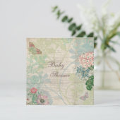 Parels en Lace Shabby Chic-Baby shower Kaart (Staand voorkant)