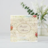  Parels en Lace Shabby Chic-Vrijgezellenfeest Kaart (Staand voorkant)
