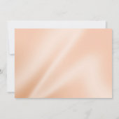 Parels en Lace Wedding | perfecte perziken Kaart (Achterkant)