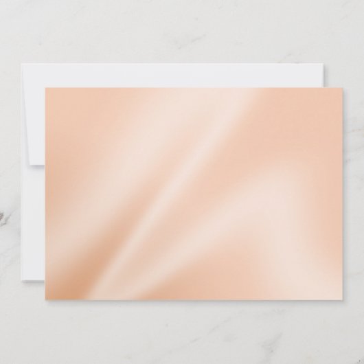 Parels en Lace Wedding | perfecte perziken Kaart (Achterkant)