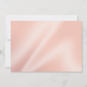 Parels en Lace Wedding | pony roze Kaart (Achterkant)