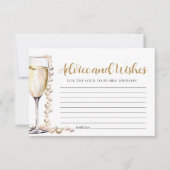 Parels en Prosecco Bridal Advies en Wensen Kaart (Voorkant)