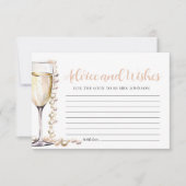 Parels en Prosecco Bridal Advies en Wensen Kaart (Voorkant)