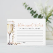 Parels en Prosecco Bridal Advies en Wensen Kaart (Staand voorkant)