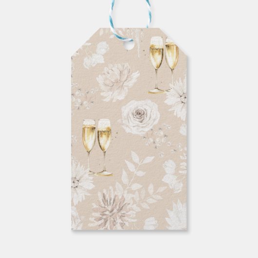 Parels en Prosecco Bridal Cadeaulabel (Achterkant)