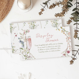 Parels en Prosecco Bridal Display Douche Informatiekaartje