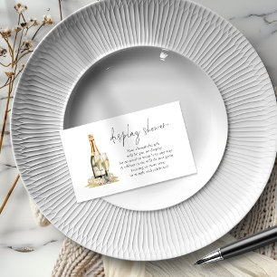 Parels en Prosecco Bridal Display Douche Informatiekaartje