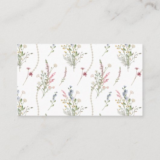 Parels en Prosecco Bridal Display Douche Informatiekaartje (Achterkant)