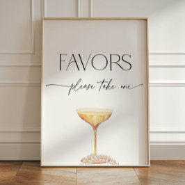 Parels en Prosecco Bridal Favors Pedestal Sign Reclamebord Met Voetstuk