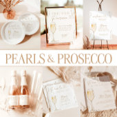 Parels en Prosecco Bridal Recept Aanvraag Kaart