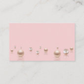 Parels en prosecco bruids display douche informatiekaartje (Achterkant)