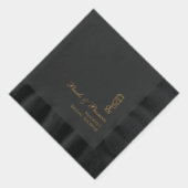 Parels en Prosecco Bruids Folie gestempeld servett Folie Servetten (Rechts)