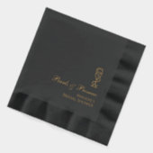 Parels en Prosecco Bruids Folie gestempeld servett Servetten (Links)