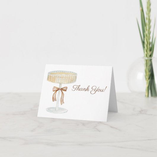 Parels en Prosecco bruidsdouche liefde Bedankkaart (Voorkant)