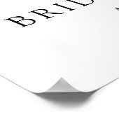 Parels en Prosecco Bruidsfeest Welkom Bord Poster (Hoek)