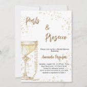 Parels en Prosecco bubbels Vrijgezellenfeest Kaart (Voorkant)