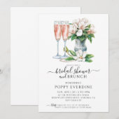 Parels en Prosecco Champagne Vrijgezellenfeest Bru Kaart (Voorkant / Achterkant)