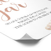 Parels en Prosecco Date Night Ideeën Datum Jar Sig Poster (Hoek)