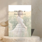 Parels en Prosecco | Eenvoudig Vrijgezellenfeest f Kaart