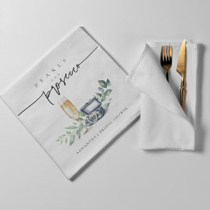 Parels en Prosecco Elegant Goud Vrijgezellenfeest Servet