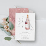 Parels en Prosecco Elegant Vrijgezellenfeest Kaart<br><div class="desc">Parels en Prosecco Elegant Bridal Shower Uitnodiging</div>