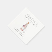 Parels en Prosecco Elegant Vrijgezellenfeest Servet (Hoek)