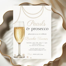 Parels en Prosecco elegante bruids brunch Douche