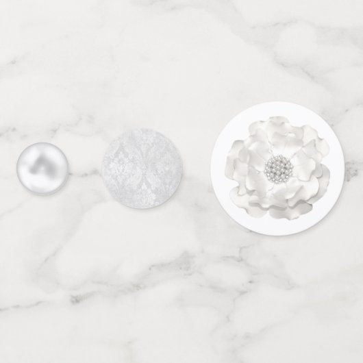 Parels en Prosecco gepersonaliseerd Vrijgezellenfe Confetti (Voorkanten)