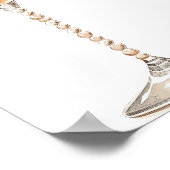 Parels en Prosecco gouden Vrijgezellenfeest welkom Poster (Hoek)