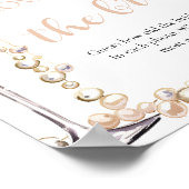 Parels en Prosecco Hoe oud was de bruid spel Poster (Hoek)