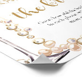 Parels en Prosecco Hoe oud was de bruid spel Poster (Hoek)