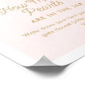 Parels en Prosecco Hoeveel Parels Spel Poster (Hoek)