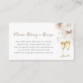 Parels en Prosecco Informatiekaartje (Voorkant)