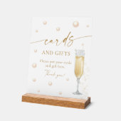 Parels en Prosecco Kaarten en geschenken Acryl Bord (Hoek)