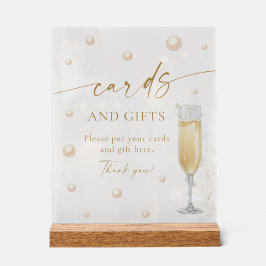 Parels en Prosecco Kaarten en geschenken Acryl Bord
