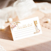 Parels en Prosecco met Floral Date Nachtideeën Informatiekaartje