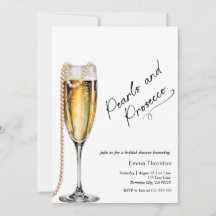 Parels en Prosecco minimalistisch Vrijgezellenfees