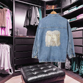 Parels en Prosecco Modern Elegant Bruidsmeisje Denim Jacket