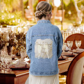 Parels en Prosecco Modern Elegant Bruidsmeisje Denim Jacket