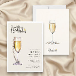Parels en Prosecco Modern Minimal Kaart