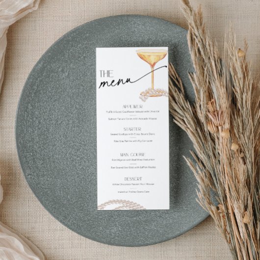 Parels en Prosecco Neutraal Bruids Brunch Bar Menu