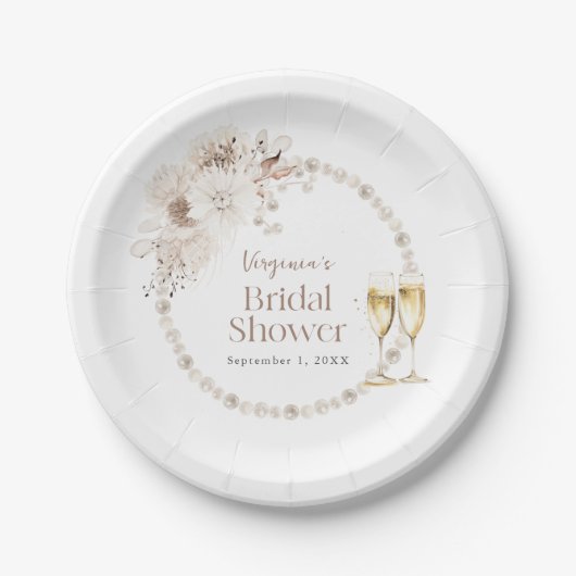 Parels en Prosecco Paper Bord (Voorkant)