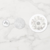 Parels en Prosecco Persoonlijke Bruidsuitnodiging Confetti (Voorkanten)