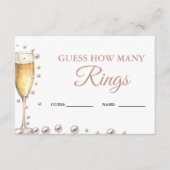 Parels en Prosecco raden hoeveel ringen spel Informatiekaartje (Voorkant)