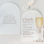 Parels en Prosecco & Recept Aanvraag Vrijgezellenf Kaart