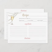 Parels en Prosecco Recept Kaart (Voorkant / Achterkant)