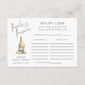 Parels en Prosecco Recept Kaart Vrijgezellenfeest (Voorkant)