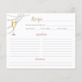 Parels en Prosecco Receptenblad