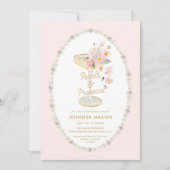 Parels en Prosecco Roze Vrijgezellenfeest Kaart (Voorkant)